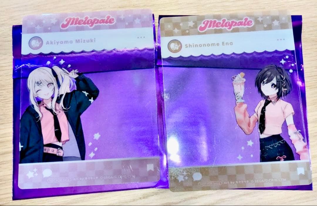 

[USED] Project Sekai MeloPare Cafe Bonus SNS-style Clear Card: Shinonome Ena, Akiyama Mizuki