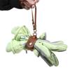2PCS Portable Strap Holder with Clasp Women Beach Outdoor Snap-On Leather Glove Holder for Handbag Hat Towel