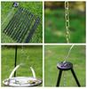 Sitengle Tripod Campfire Tripod Camping [4-Section] Dutch Oven Stand 15kg Load Capacity Height Adjustable Storage Bag Included Campfire Hanger Outdoor