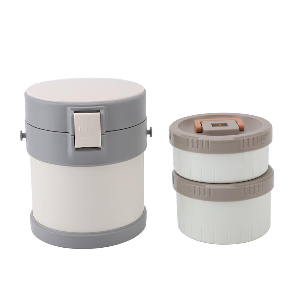 Insulated Food Jar Professional 1.4L Capacity 304 Stainless Steel Double Layers Leakproof Vacuum Lunch Box Container with Strap for Work School Travel