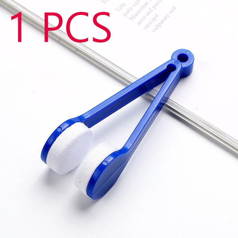 Practical Portable Glasses Cleaning Rub Eyeglass Sunglasses Spectacles Microfiber Cleaner Brushes Wiping Tools Mini