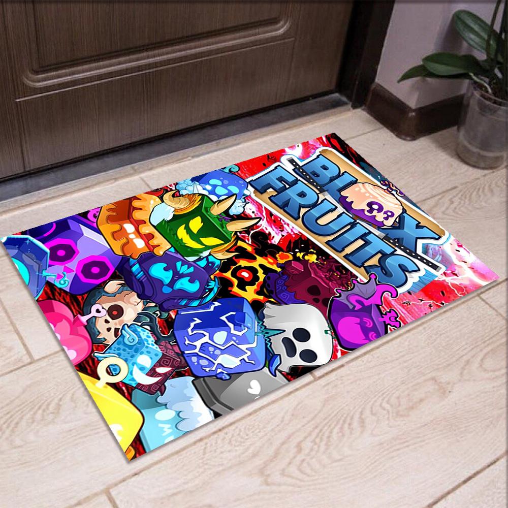 Blox Fruits Printed Carpet,Rug,for Office Chair Living Room Bedroom Kitchen Room Decor Gifts.