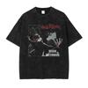 Summer Jujutsu Kaisen Anime Washed Vintage Shortsleeved Japanese Largesize Unisexs And Unisexs Slimming Top