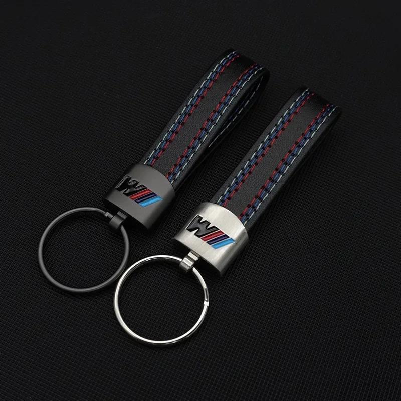Car Sticker Hot 2025 Metal Leather Car Logo Key Chains Emblem Key Rings For BMW M X1 X2 X3 X5 X4 X6 X7 G30 G20 G32 G11 G12 F40 F