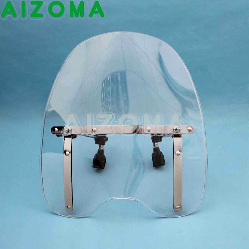 

Мотоциклетный зажим для крепления лобового стекла, универсальный стандартный комплект ветрового экрана для BMW Kawasaki HONDA Shadow VT750 VT500 VTX750 VTX1800 чистый