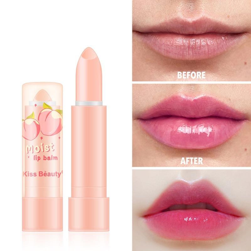 Peach Lipstick Transparent Jelly Colorless Lipstick Repair Non-stick Cup Lipstick