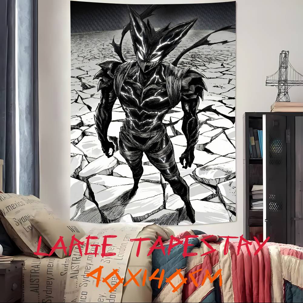 Large HOT Popular Cool Anime One PPunchS Top Man Tapestry Decoration Bedroom Dormitory Background Tapestry