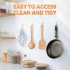 Transparent Heavy Duty Adhesive Hooks for Walls - Clear Hooks for Hanging, No Damage, Strong for Heavy Duty Use, Ideal for Kitchen