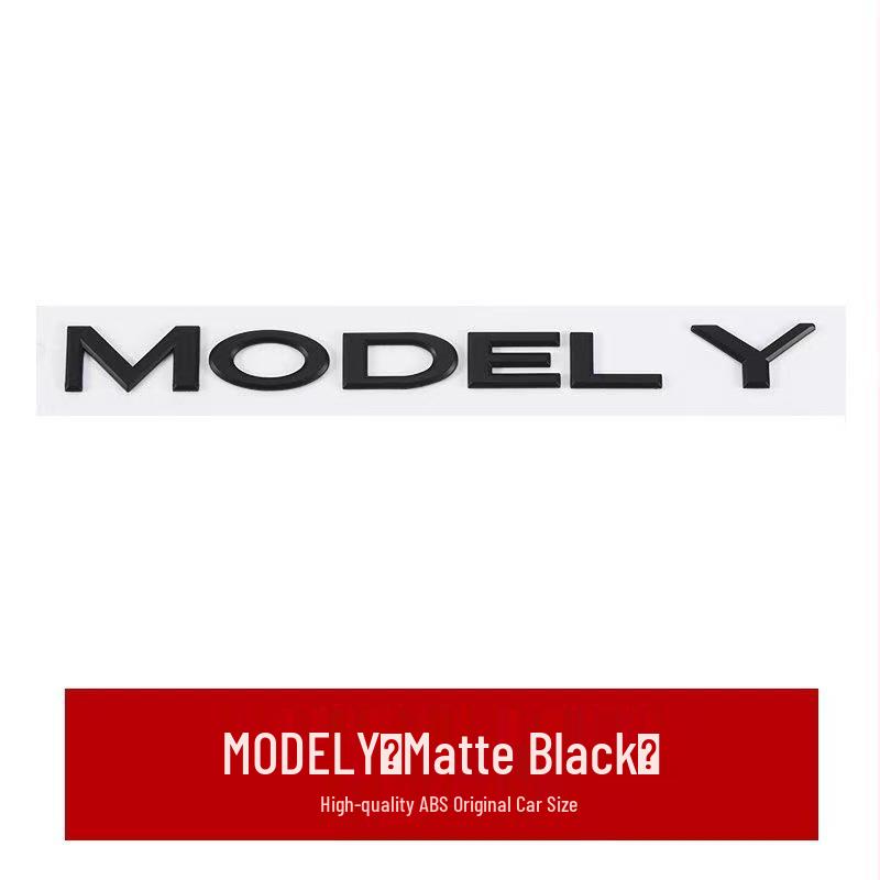 Tesla Model Y & 3 Front/Rear Trunk English Letter Logos Sticker