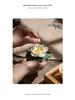 Handmade Ceramic Lotus Incense Holder for Indoor Use