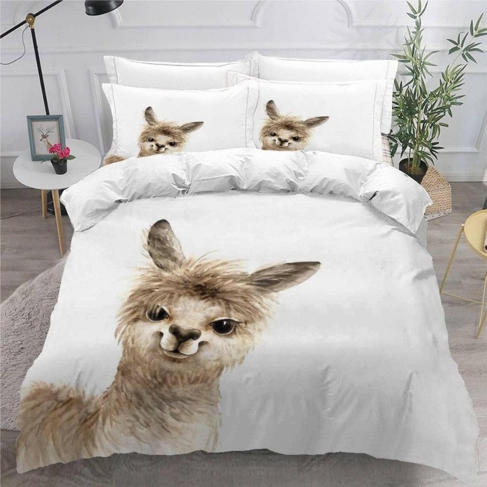 Cute Turtle Children's Bed Cartoon Animal Soft Microfiber Duvet Cover with Zipper Boy and Girl Bedding Set Adult Bedding