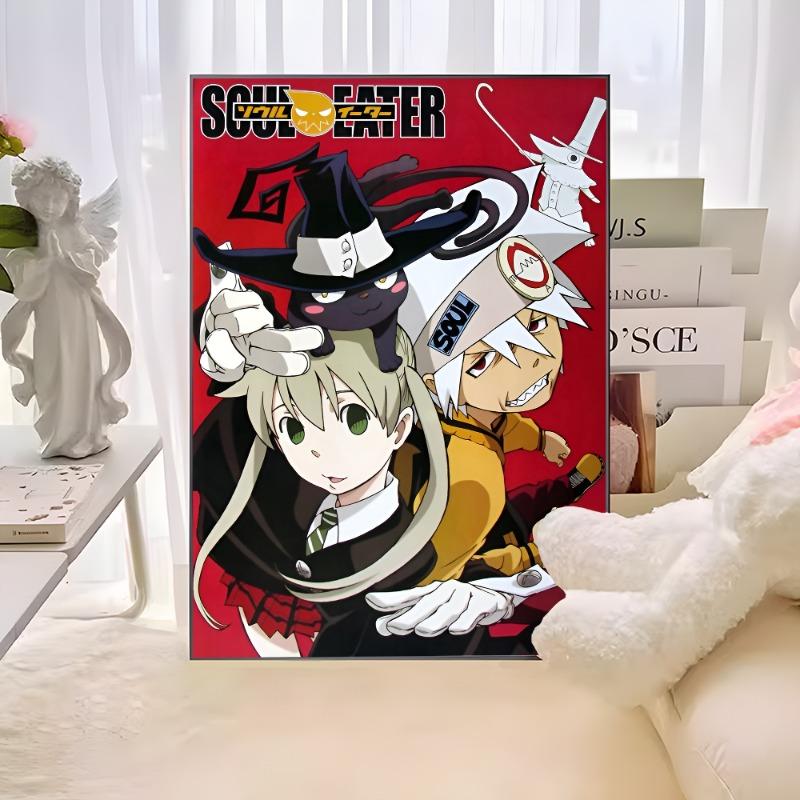 S-Soul E-Eater Anime Movie Sticky Posters Vintage Room Bar Cafe Decor Nordic Home Decor