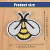 J1UL1N 60PCS Bee Embroidered Patches,Cute Bumble Iron On Embroidered Applique Decoration Sewing Patches For Clothes DIY Patches
