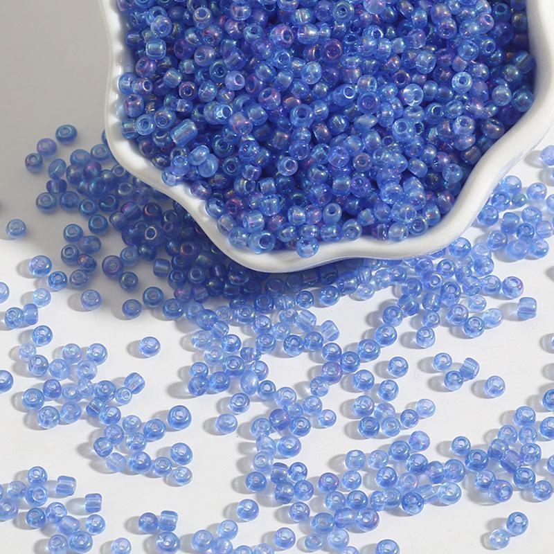 Ručně vyráběné Fantasy Color DIY korálkové doplňky: Průhledné skleněné korálky z rýže a prosa