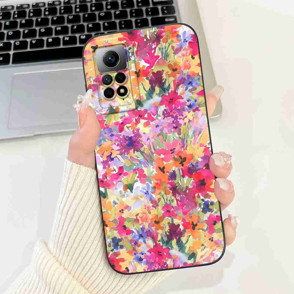 For Xiaomi Redmi Note 12 Pro 4G Case Colorful Painted Cover Soft Slim Phone Case For Redmi Note12 Pro 12Pro 4G Back Cover Capa