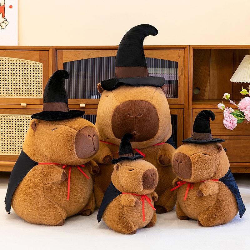 New Magician Capybara Plush Toys Children's Birthday Gift Chef Kapi Doll Headphones Doll