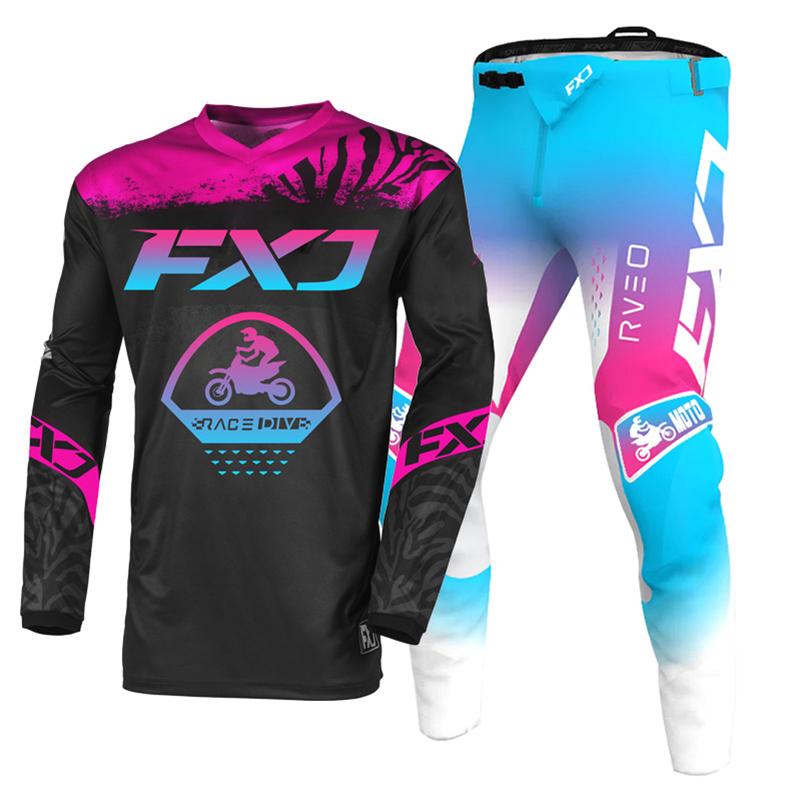 Motokroso pavarų komplektas vaikams 4 5 6 7 8 9 10 11 12 13 metų Jaunimas vaikas Motociklas berniukas Mergaitė Jersey Pant Kits lenktyninis kostiumas Visureigis Enduro MX MTB
