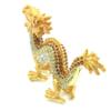Dragon Figurine Feng Shui Yellow Dragon Good Luck Golden Dragon Rhinestone Dragon Figurine Five Claw Dragon Yellow Gold Wish Dragon Dragon Dragon Feng