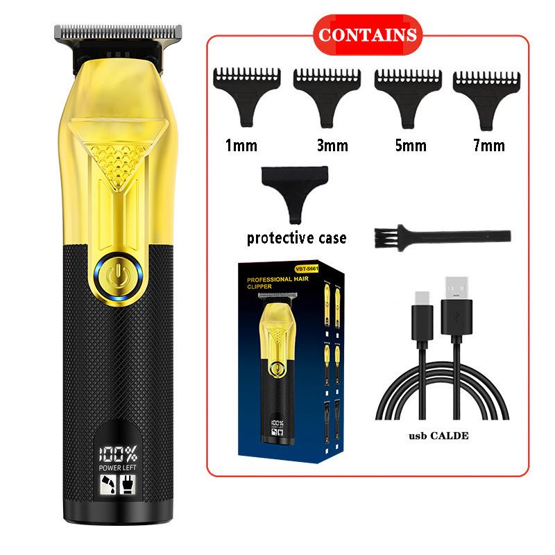 Electric Cross-Border Hair Clipper & Trimmer Kit: Oil Head Carving & Bald Head Cutting