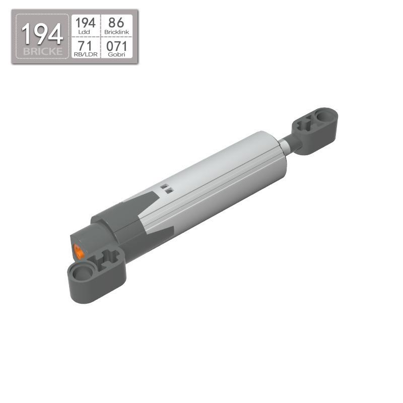 

BRICKE 61927c01 Large Telescopic Push Rod for Building Blocks - LEGO Compatible MOC Accessory 50g (Approx. 3 pcs) светло-серый
