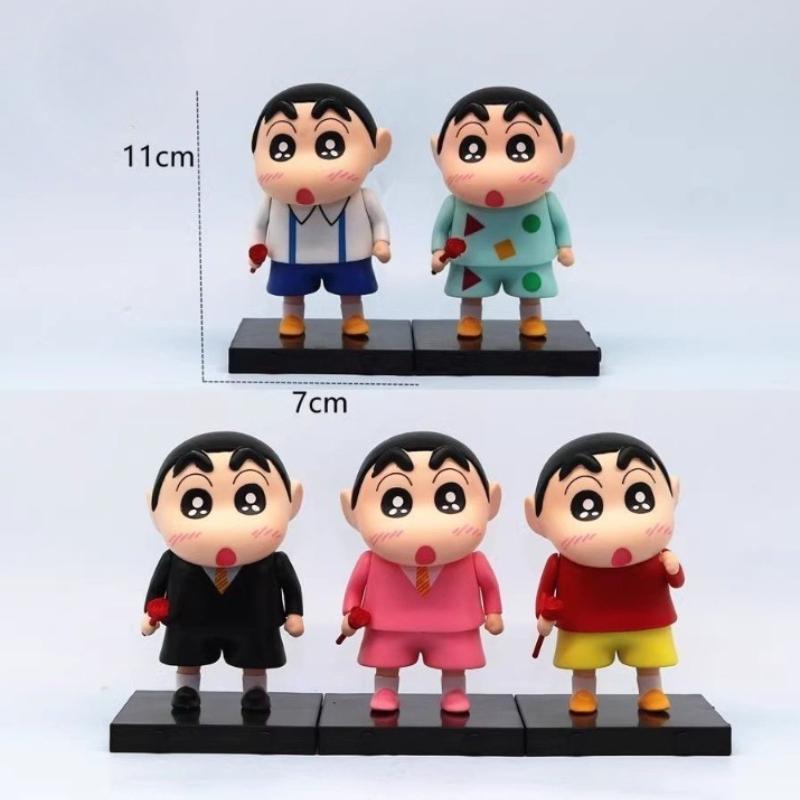 Crayon Shin-chan Boochan Nohara Shiro Cartoon Cute Toy Figurine Creative Car Decoration Ornament Gift