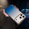 Fashion Gradient Glitter Plating Shockproof Case For iPhone 17Air 16E 15 14 Plus 13 12 11 Pro Max Metal Lens Frame Durable Cover