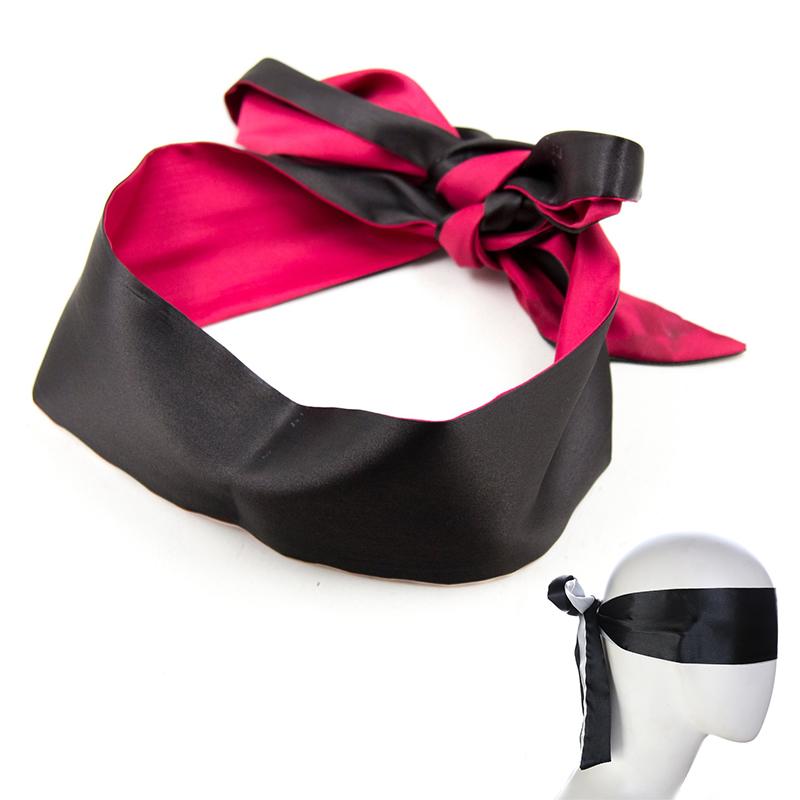 Adult Game Silk Satin Eye Mask Shade Blindfold Ribbon Restraints Rope  Bondage Handcuffs Cosplay Sex Toys For Couples Women