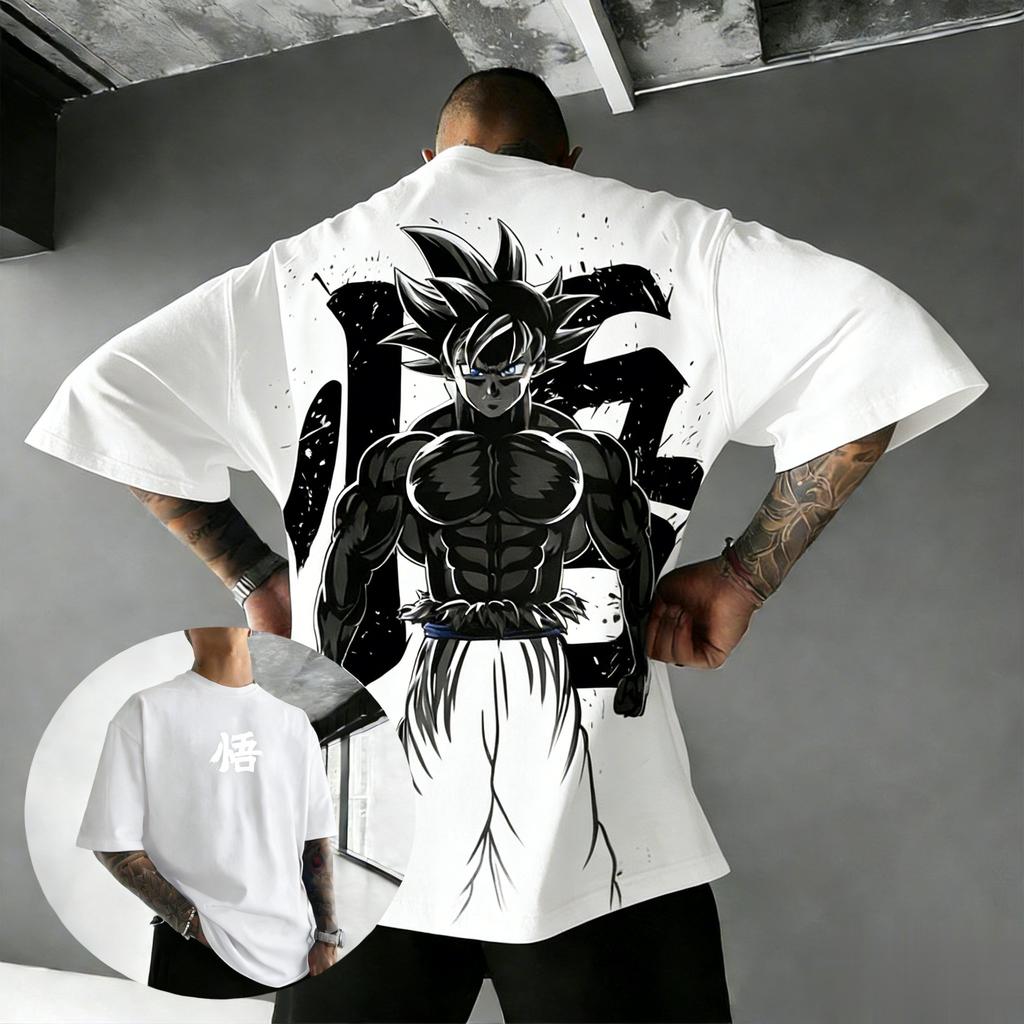 2026 Summer Y2k Dragon Ball Goku Graphic T Shirt Men Women Anime Print Oversized Cotton Short Sleeve Tee Streetwear Casual Tops