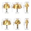 Pack Of 6 Hex Shank Plastic Lifting Stepped Drill Bit Reamer Drill Thermal Fusions Applications Precise Design Extended Use