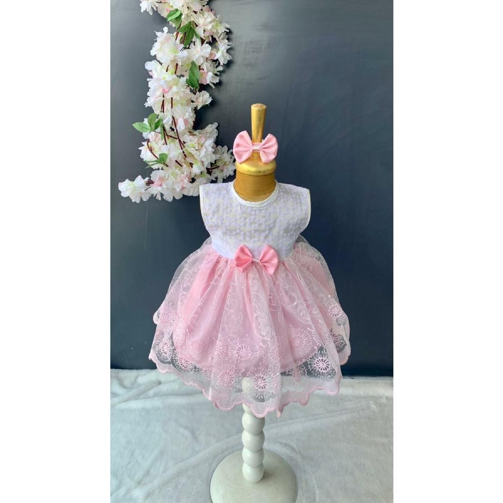Baby Girl 4 Piece Mevlt Dress, Baby Girl Gift Lace Princess Dress