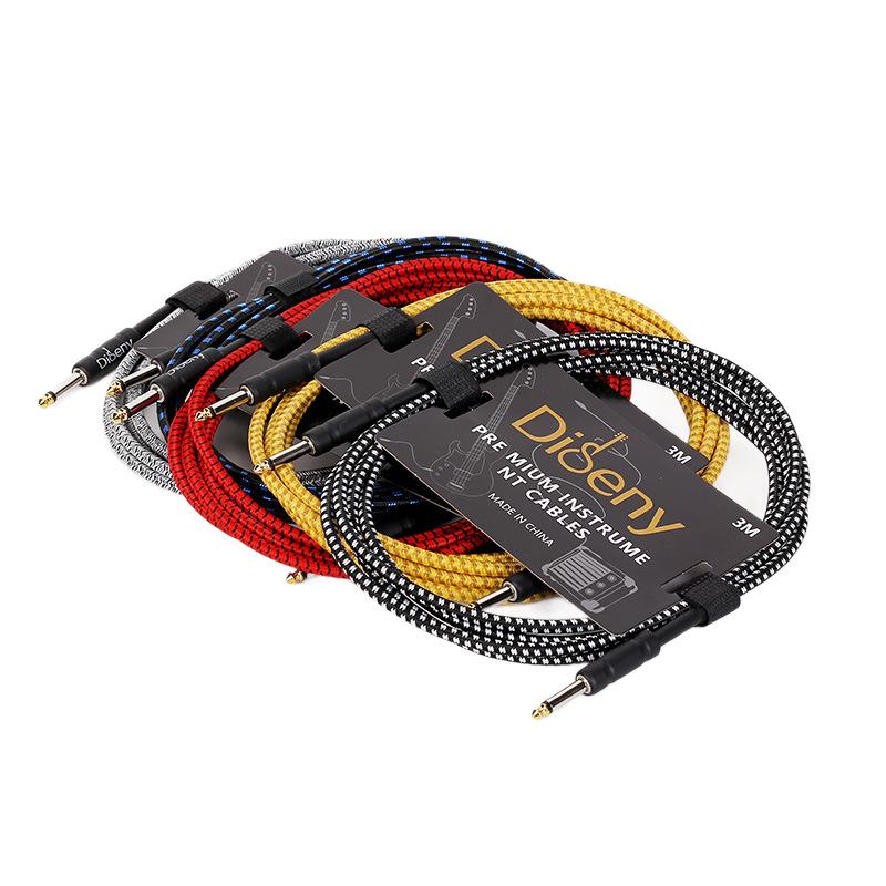Noise-Cancelling 6.5mm Guitar Patch Cable - 3m/10m for Electric/Bass/Acoustic Amplifiers
