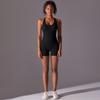 Solid Color One-piece Aerial Beauty Yoga Suit Seamless Breathable One-piece Yoga Suit