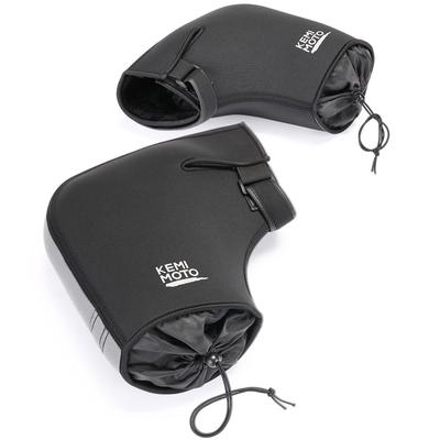 KEMIMOTO Motorcycle Handlebar Cover for PCX Mini and Windproof and Cold Handlebar One Size Fits Gray Scooters, 125cc, XMAX, Bikes, Mopeds, Waterproof,