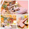 LED Light Miniature Dollhouse Kit Furniture Included Craft Dollhouse  Hobbyists