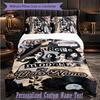 Personalized 3Pcs Bedding SetArctic Monkeys Custom Text Duvet Cover Pillowcase Set Bedroom Gift