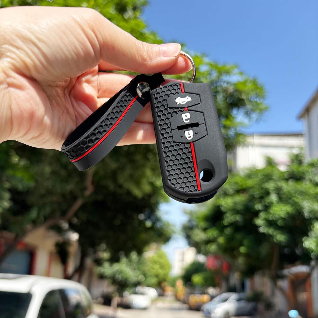 Keychain Key Case For Mazda 3 Bk 3 Bl 6 Gg M3 M5 M6 Cx-5 Cx7 Cx9 Rx8 Demio 2 3 5 6 Mx5 Mpv Silicone Keyboard Cover Fob Key Case