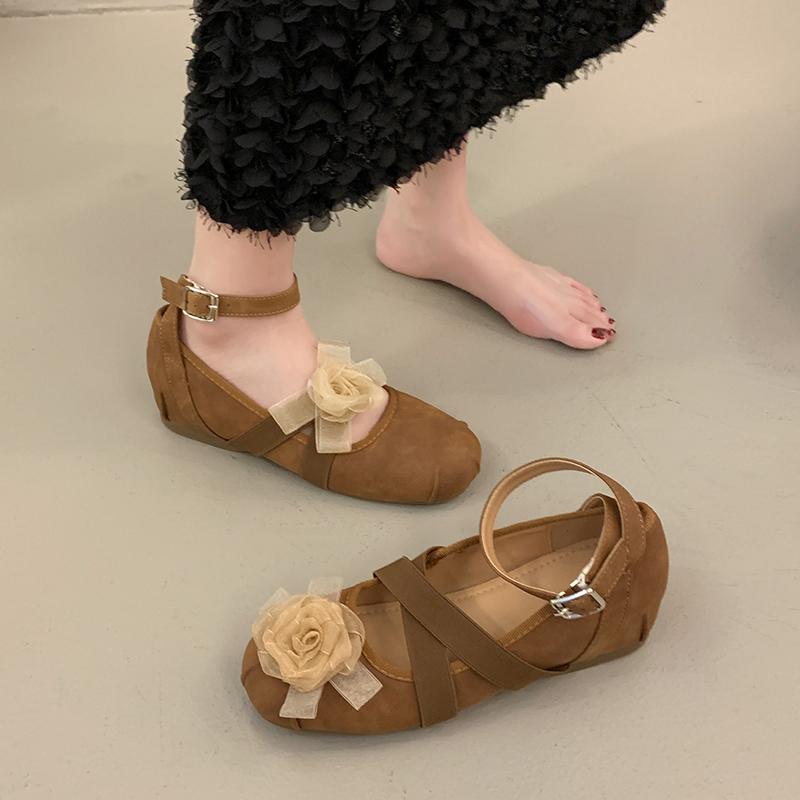 Fashion French Style Cheongsam Inner Heightening Chinese Mary Jane Women's Shoes Autumn Skirt Gentle Fairy Shoes French Evening Single