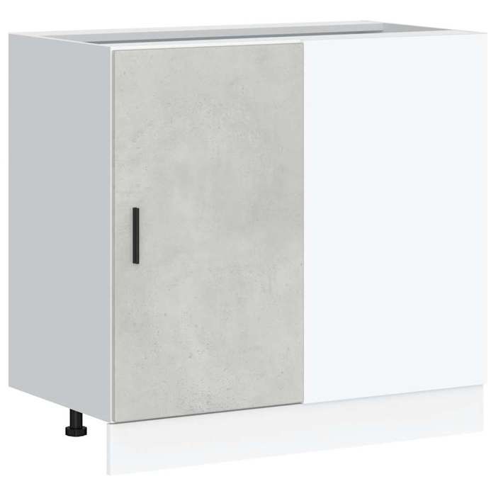 Maison Exclusive - Meuble sous évier "Lyon" Gris béton Bois d'ingénierie