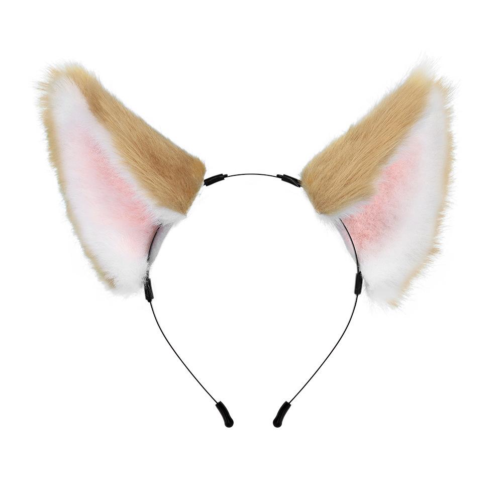 A piece of hair generation Goro fox ear headband cos plush fox tail suit live cosplay comic show dress up