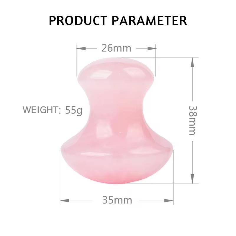 Natural Jade Mushroom Shape Quartz Gua Sha Massage Tool Crystal Guasha Stone For Spa Relaxing Meditation Scraping Massager