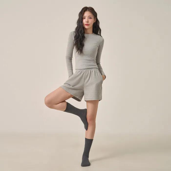 W Basic Thermal Crew Socks_2 Colors