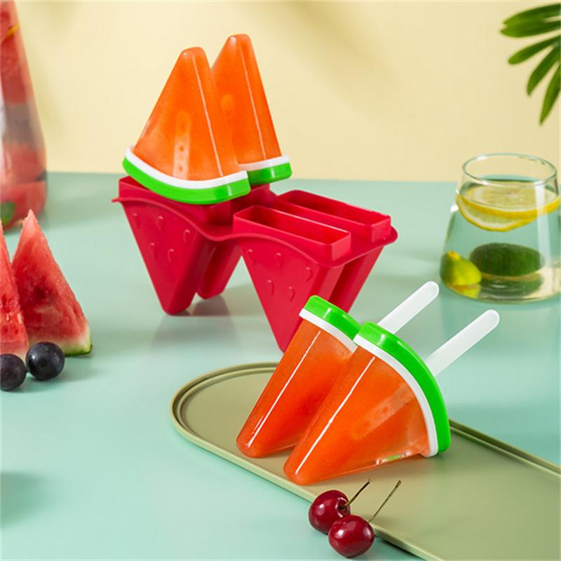 Eiscreme-Form mit Deckel, Wassermelonenform, DIY hausgemachte Eis-/Eiscreme-Form, gefrorener Saft, Milch, Küche, Eiscreme-Herstellungswerkzeuge
