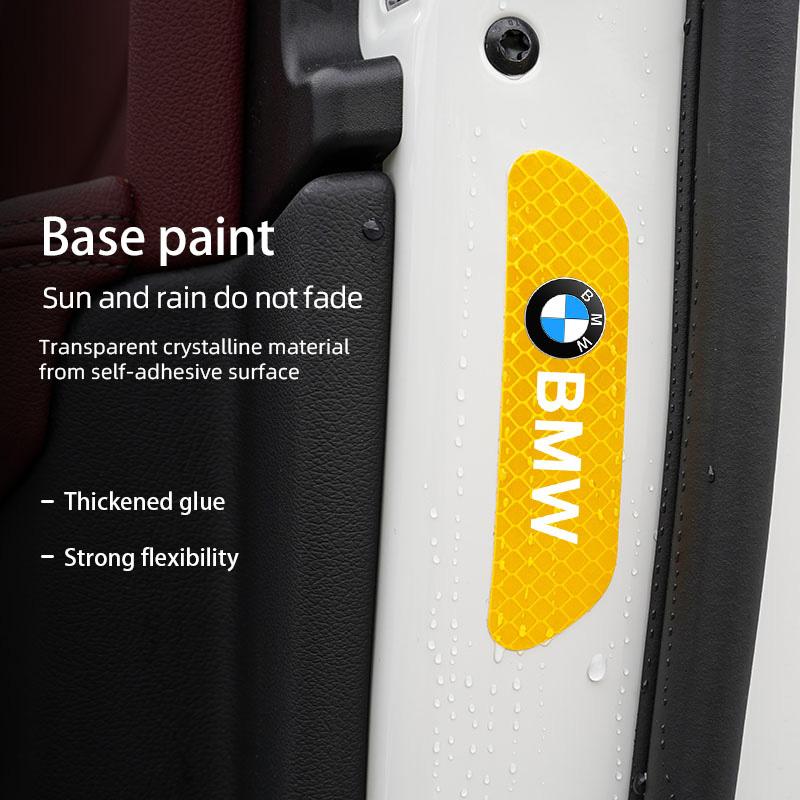 FA44Pcs Car Night Reflective Safety Warning Stickers For BMW X1 X2 X3 X5 X4 X6 X7 G30 G20 G32 G11 G12 F40 F30 F20 F10 F34 F07 F44