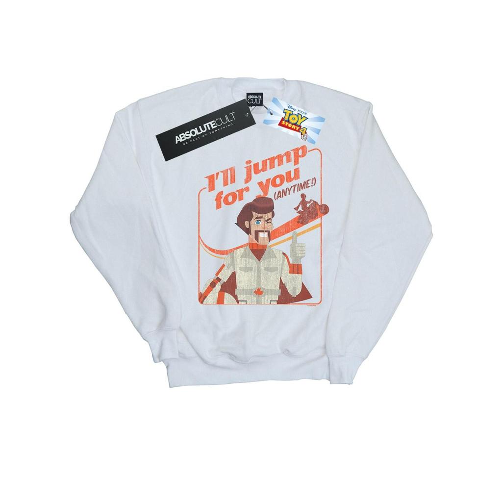 Disney Mens Toy Story 4 Duke IÂ´ll Jump For You Sweatshirt