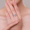 Modian 925 Sterling Silber Exquisite Funkelnde Herzen Cut CZ Romantische Marke Fingerring Für Frauen Aussage Hochzeit Schmuck