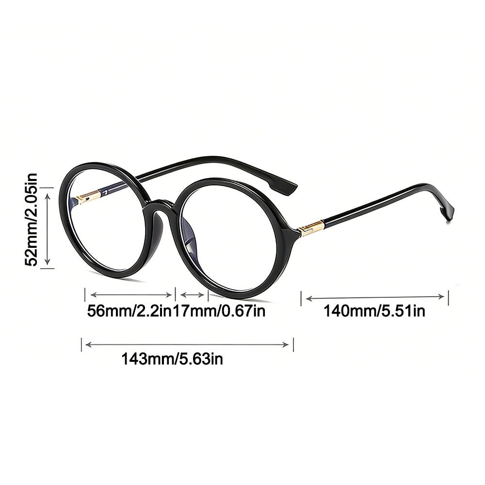 Eye Protection Eyeglasses Round Frame Women Glasses Vintage Anti-Blue Light Glasses  Women