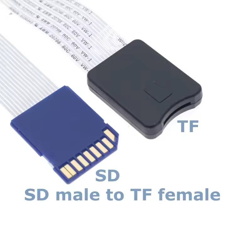 10/25cm TF Male Female to Micro SD Female Male Flexible Extension Cable Memory Card Adapter For Car GPS Dash Cam Phone Camera