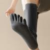 Men Toe Socks Long Cotton Simple Business Stockings Breathable 5 Finger Socks Calf For 4 Seasons