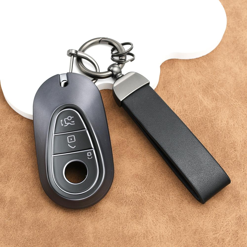 TPU Gun Grey Car Key Case Cover Keyless Auto Shell Fob Bag for Mercedes Benz S400 S450 S500 C S Class W206 W223 S350 C260 C300