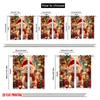 2pcs,2D plane printing Curtain Popular Cute Snowman Christmas Holiday Decorations (3) Polyester Fabric (without rod) All Seasons